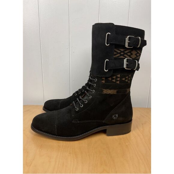 Cobra Society Javier Mens Black Suede Short Moto Riding Boots EU 45 US 11.5 - Picture 2 of 6